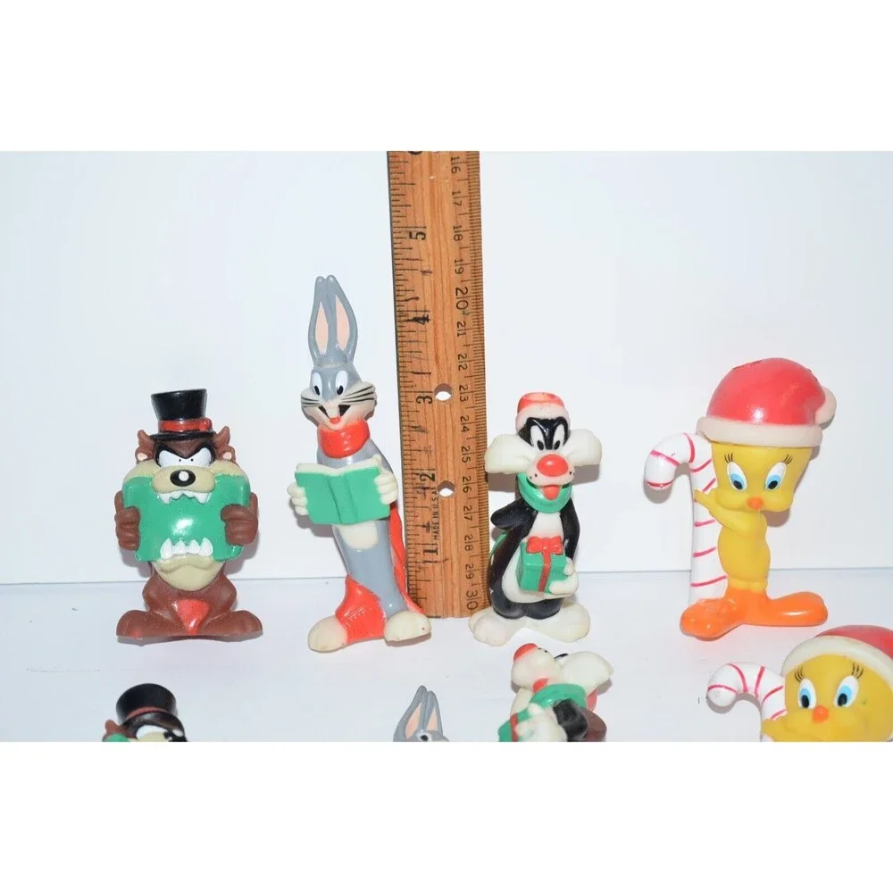 Vtg 1997 Looney Tunes Christmas String Light Covers 10 pc Tweety‎ Bugs Bunny Taz